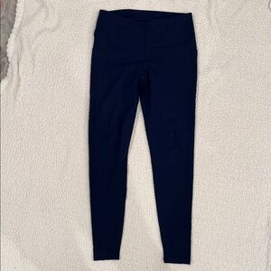 Navy Blue High-Waisted Leggings